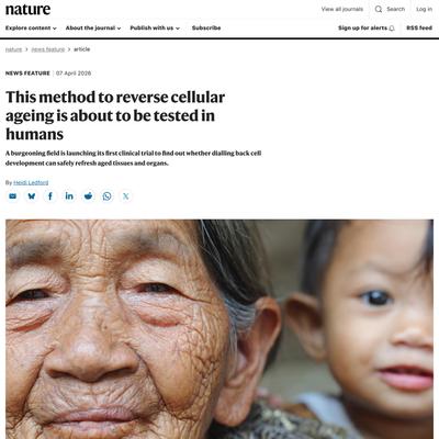 This method to reverse cellular ageing is about to be tested in humans