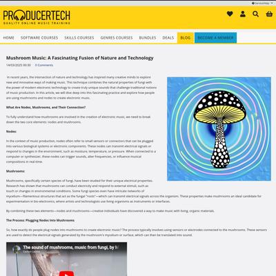 Mushroom Music: A Fascinating Fusion of Nature and Technology | Blog | Producertech