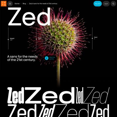 Typotheque: Zed font system for information accessibility.