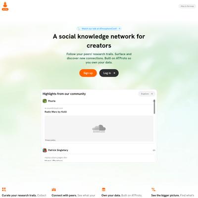Semble — A social knowledge network for research
