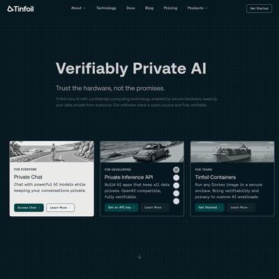 Tinfoil - Private AI