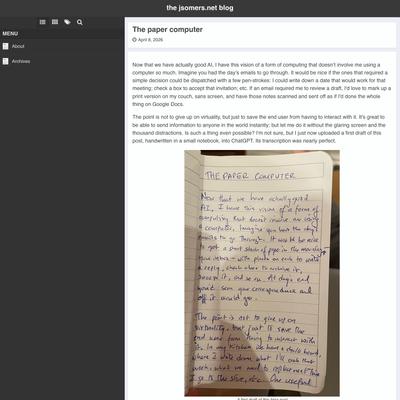 The paper computer