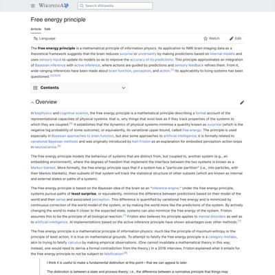 Free energy principle - Wikipedia
