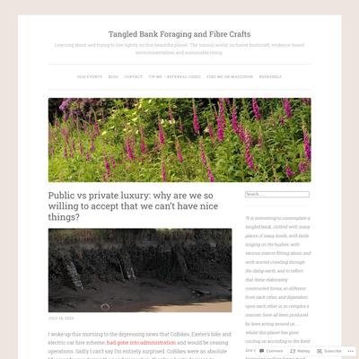 Public vs private luxury: why are we so willing to accept that we can’t have nice things? – Tangled Bank Foraging and Fibre Crafts