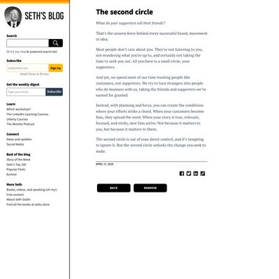 The second circle