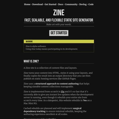 Fast, Scalable, and Flexible Static Site Generator