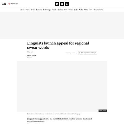 Linguists collecting regional swear words to map UK dialects - BBC News