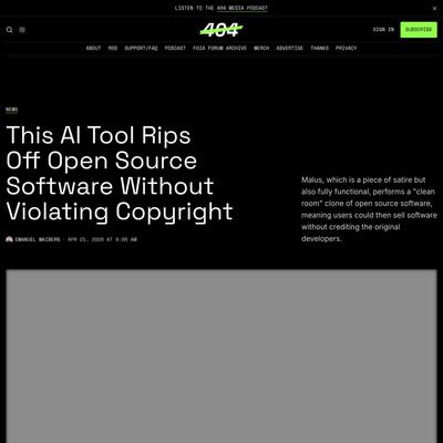 This AI Tool Rips Off Open Source Software Without Violating Copyright