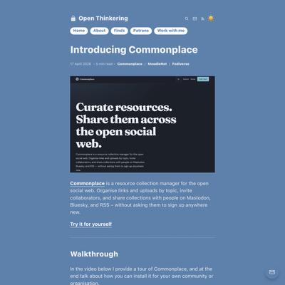 Introducing Commonplace