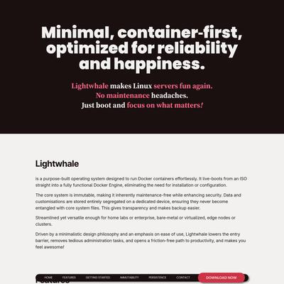 Lightwhale 3: Make Linux servers fun again!