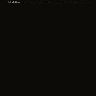 The Death of Scrum — An Interactive Essay