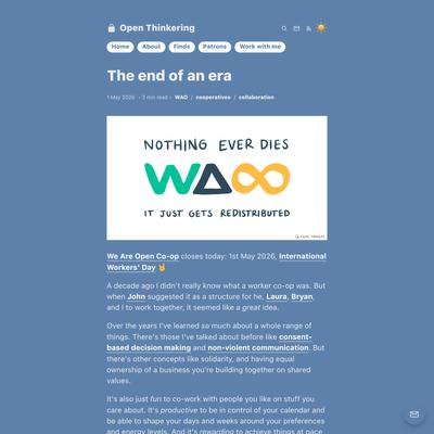 The end of an era
