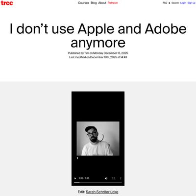 I don't use Apple and Adobe anymore • tim rodenbröker creative coding