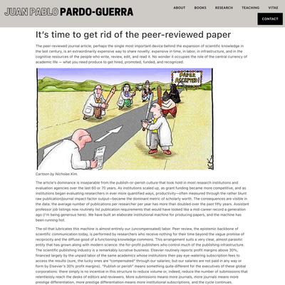 It’s time to get rid of the peer-reviewed paper – Juan Pablo Pardo-Guerra