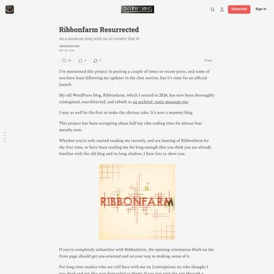 Ribbonfarm Resurrected - by Venkatesh Rao - Contraptions