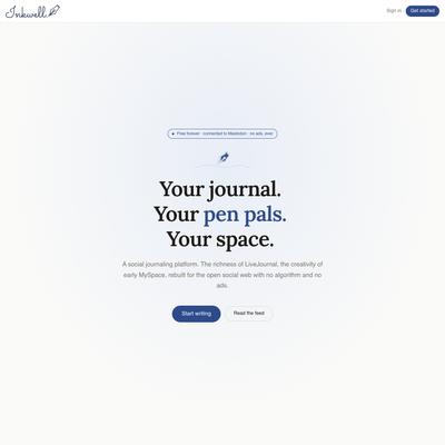 Inkwell — Your Journal, Your Pen Pals, Your Space