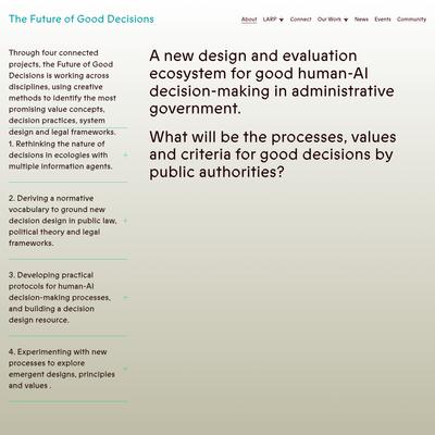 The Future of Good Decisions