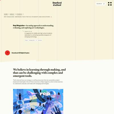 Rep| Magazine: Emerging Tech for K12 Students and Educators | Stanford d.school
