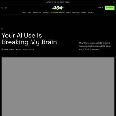 Your AI Use Is Breaking My Brain