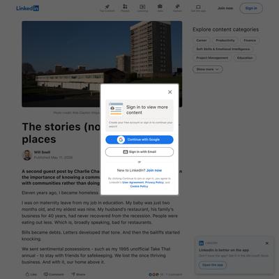 The stories (not) told about places | LinkedIn