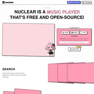 Nuclear - Free Open-Source Music Player