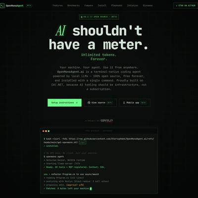 OpenMonoAgent.ai - Own Your AI Dev Stack