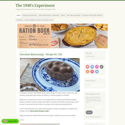 The 1940's Experiment - Frugal Wartime Recipes to See You Through Challenging Times!