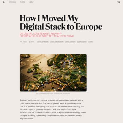 How I Moved My Digital Stack to Europe — Monokai