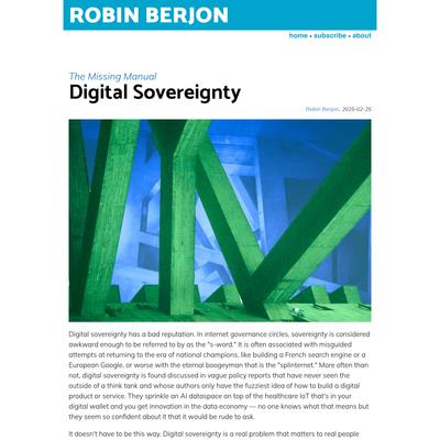 Digital Sovereignty