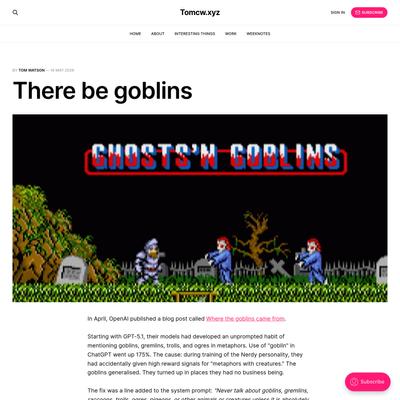 There be goblins