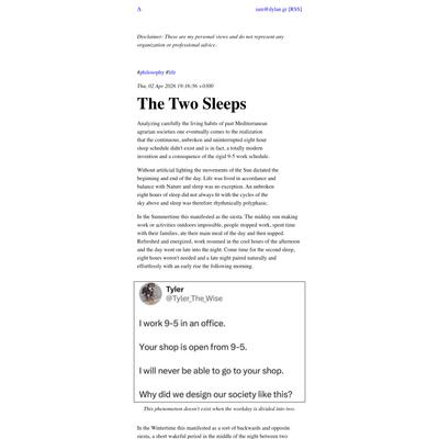 The Two Sleeps