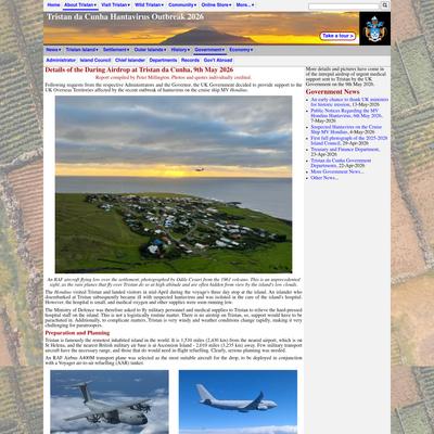 Tristan da Cunha Hantavirus Outbreak 2026: Details of the Daring Airdrop at Tristan da Cunha, 9th May 2026