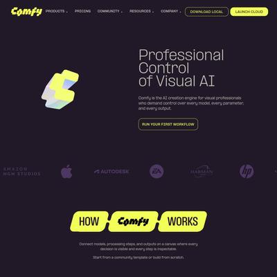 Comfy — Professional Control of Visual AI