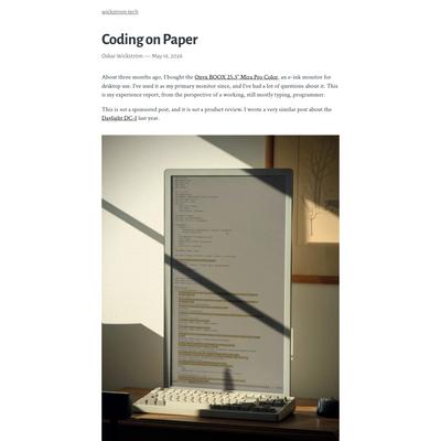 Coding on Paper