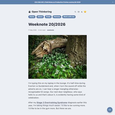 Weeknote 20/2026