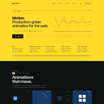 Motion: JavaScript & React animation library