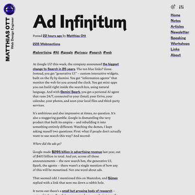 Ad Infinitum · Matthias Ott