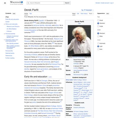 Derek Parfit - Wikipedia