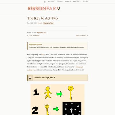 The Key to Act Two — Ribbonfarm
