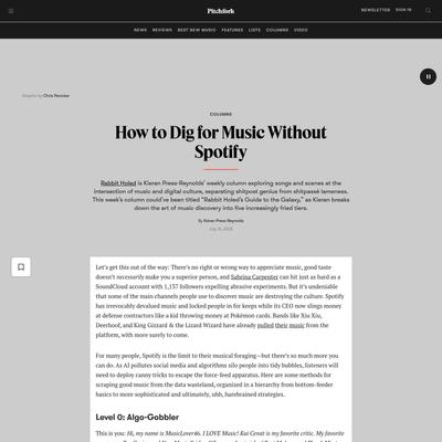 How to Dig for Music Without Spotify | Pitchfork