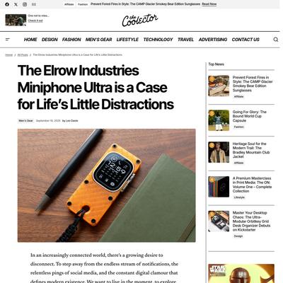 The Elrow Industries Miniphone Ultra is a Case for Life's Little Distractions | The Coolector