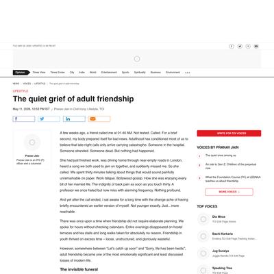 The quiet grief of adult friendship