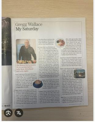 Gregg Wallace: My Saturday