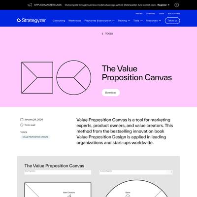 Value Proposition Canvas – Download the Official Template