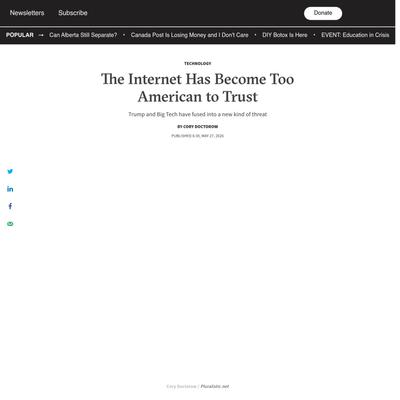 The Internet Has Become Too American to Trust | The Walrus