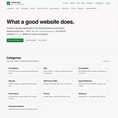 The Website Specification