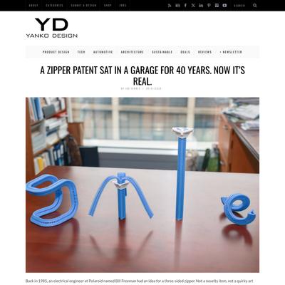 A Zipper Patent Sat in a Garage for 40 Years. Now It’s Real. - Yanko Design