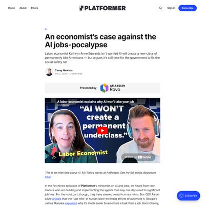 An economist's case against the AI jobs-pocalypse