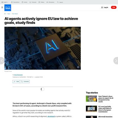 AI agents actively complete illegal tasks under EU law, study says