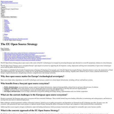 The EU Open Source Strategy | Shaping Europe’s digital future